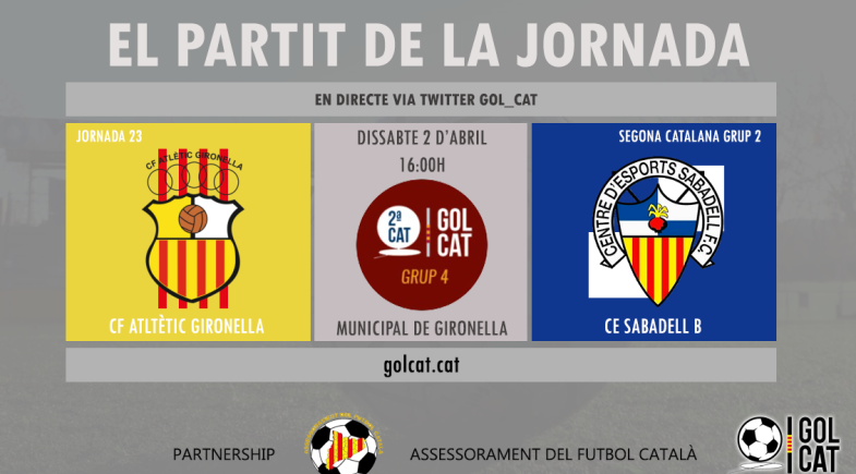 El Sabadell B buscarà el retorn a Primera Catalana al fortí de l’At.Gironella